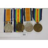 GT WAR CAVALRY MEDALS. British War & Victory Medals named to 24500 Pte M Culleton 13 Hussars. (