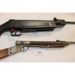 TWO AIR RIFLES. A .177 Edgar Brothers Model 30 , not in working order. Also an early Diana nickel