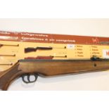 BOXED AIR RIFLES. A .22 Spanish Cometa Air Rifle in working order, in its original cardboard box.