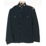 ESSEX YEOMANRY UNIFORMS. A green Essex Yeomanry patrol tunic with Kings Crown buttons and collar