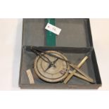 A U BOAT COMPASS. A Great war period German Untersee Boat bearing compass, in its original tin of