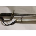 A WILKINSON R ARTILLERY OFFICERS SWORD. A steel three bar hilt sword numbered Wilkinson blade 39997,