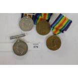 A GT WAR 'ROUGH RIDERS' PAIR ALSO A 1st C.O.L. YEO PAIR. British War & Victory Medals named to