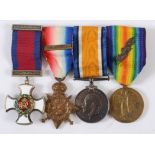 A DSO GROUP OF FOUR TO COL W B RITCHIE S LANCS REGT. A George V Distinguished Order awarded to Major