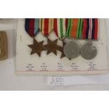 BOXED & LOOSE/MOUNTED WW11 MEDALS. (5) Medals mounted on a bar, 1939/45-Africa-Italy Stars,
