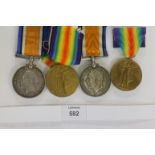 GT WAR MEDALS TO CAVALRY REGIMENTS. British War & Victory Medals named to 1. 7DG-5431 W O Cl 2.- F