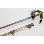 A SCOTTISH RIFLES PRESENTATION SWORD. A high quality presentation sword by Edward Thurkle of 5