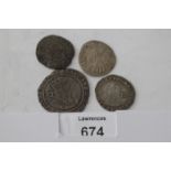 HAMMERED COINAGE. A James 1 sixpence dated 1606 with right facing bust and V1 behind, some