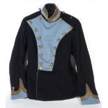 A 21st LANCERS FRENCH GREY JACKET A 21st Lancers tunic with plastron front, with Kings Crown buttons
