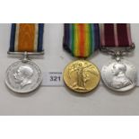 A ROYAL ENGINEERS MSM GROUP OF THREE MEDALS. British War & Victory Medals named to 3033 Sjt W