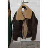 A USA FLYING JACKET. A WW11 pattern United States Airforce Bomber Crew jacket, approximately 39"-40"