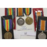 THREE GT WAR PAIRS INCLUDING AN 11/11/1918 CASUALTY. British War & Victory Medal pairs named to 1.