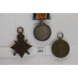 A GT WAR YORKSHIRE LIGHT INFANTRY TRIO. A 1914/15 Star, British War & Victory Medals named to