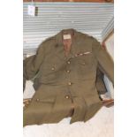 A WARTIME R TANK REGT OFFICERS UNIFORM. A 1942 dated Royal Tank Regiment officers tunic, with