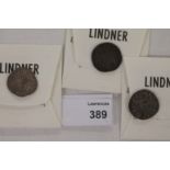 THREE BURY ST EDMUNDS MINT SILVER PENNIES. Henry 111 Class Va3 penny with ION/OVS/E.N/TED, ex Eaglen