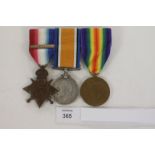 A ROYAL IRISH REGT 1914 STAR/BAR TRIO. A 1914 Star with bar, British war & Victory Medals named to