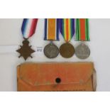 A 1914 STAR/BAR TRIO 1st NORTHAMPTONSHIRE YEOMANRY. A 1914 Star & Bar, British War & Victory