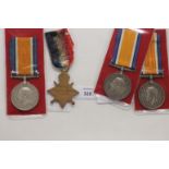 GT WAR MEDALS. (4) A 1914/15 Star named to 14989 Pte R H Jenkins East Lancs Regt Richard H Jenkins