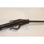 AN EARLY GERMAN AIR RIFLE. A D R G M marked Made in Germany break-top lever, .177 Air Rifle.