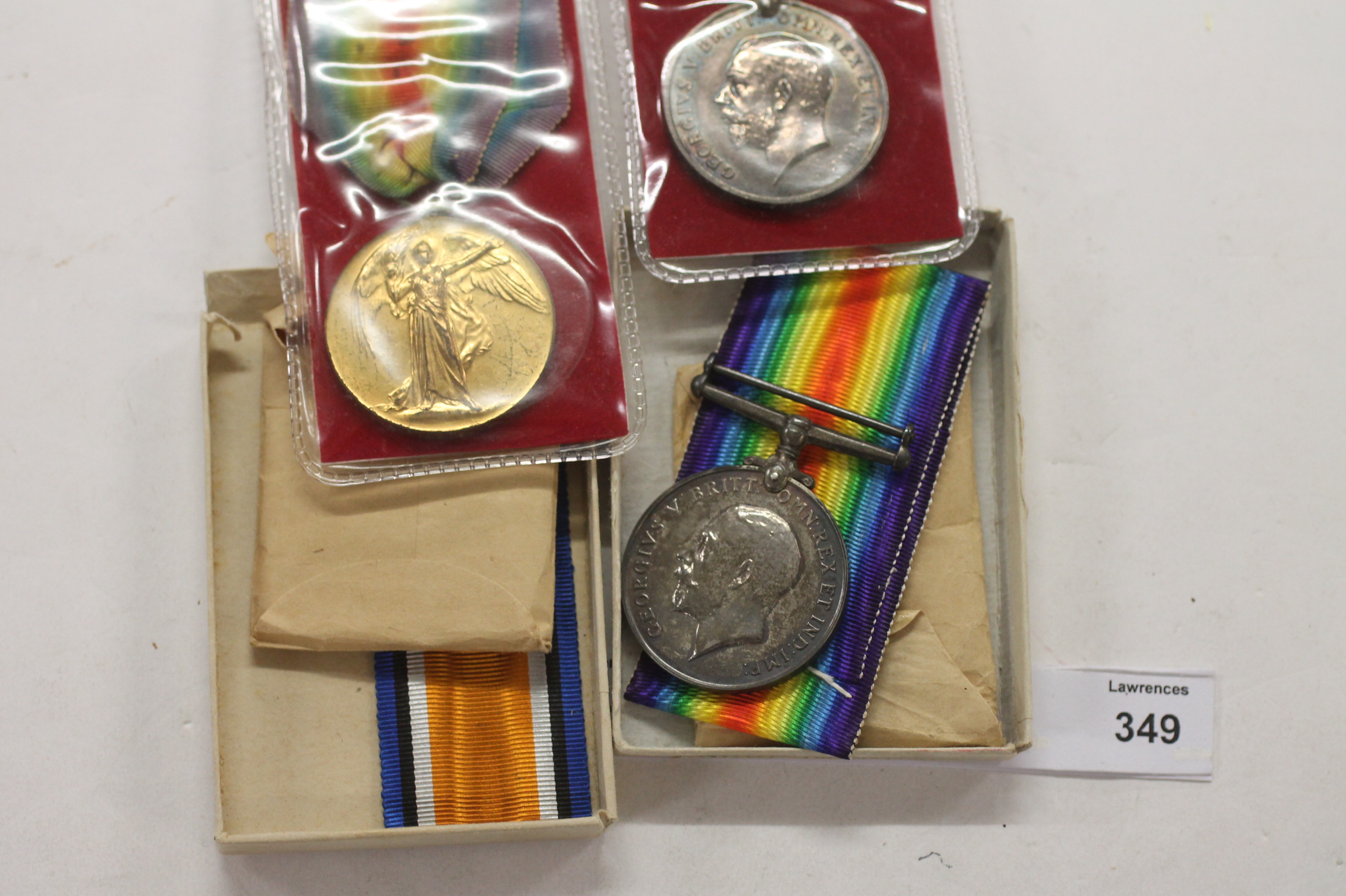 TWO GT WAR PAIRS CFC/RAMC. British War & Victory Medals named to 1. 298059 Pte E Leisham CFC. (