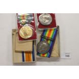 TWO GT WAR PAIRS CFC/RAMC. British War & Victory Medals named to 1. 298059 Pte E Leisham CFC. (