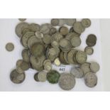 SILVER COINAGE etc Silver coinage of George 1V, Victoria, Edward V11 and GV etc. Halfcrowns