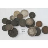 GB COINAGE. Including a Charles 11 farthing of 1672, another of William et Maria 1694. A third of