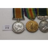 A WILTSHIRE REGT EFFICIENCY MEDAL GROUP OF THREE. British War & Victory Medals named to 36269 Pte