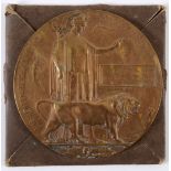 A BRONZE RFC OBSERVERS (BOHME's-11th) MEMORIAL PLAQUE. A Memorial or Death Plaque named to George