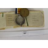 TWO GT WAR ROYAL AIR FORCE PAIRS. British War & Victory Medals named to 1. 106961 2 A M E G King