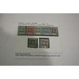 GILBERT & ELLICE ISLAND STAMPS a 1911 series of 7 mint stamps, SG 1-7 1/2d to 1/-values, mint