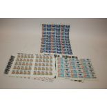 QUANTITY OF DECIMAL MINT STAMP SHEETS a qty including Channel Tunnel, House of Questa etc, face
