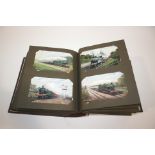 POSTCARD ALBUMS including a large album with postcards, including GB content (Loch Scenes, Castles