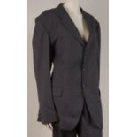 A VINTAGE DARK GREY 'EDE & RAVENSCROFT' SUIT Tailored from worsted wool, a very well kept smart suit