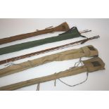HARDY FISHING RODS including a Hardy CC De France, and 4 other Hardy rods. 3 rods with Hardy