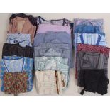 A BAG OF 1950'S OVERALLS AND WORK WEAR Many 1950's pinafores, overalls and aprons in classic 50's