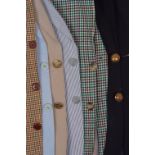 SIX VINTAGE MEN'S COTTON & LINEN JACKETS A collection of very smart jackets. A very soft cotton