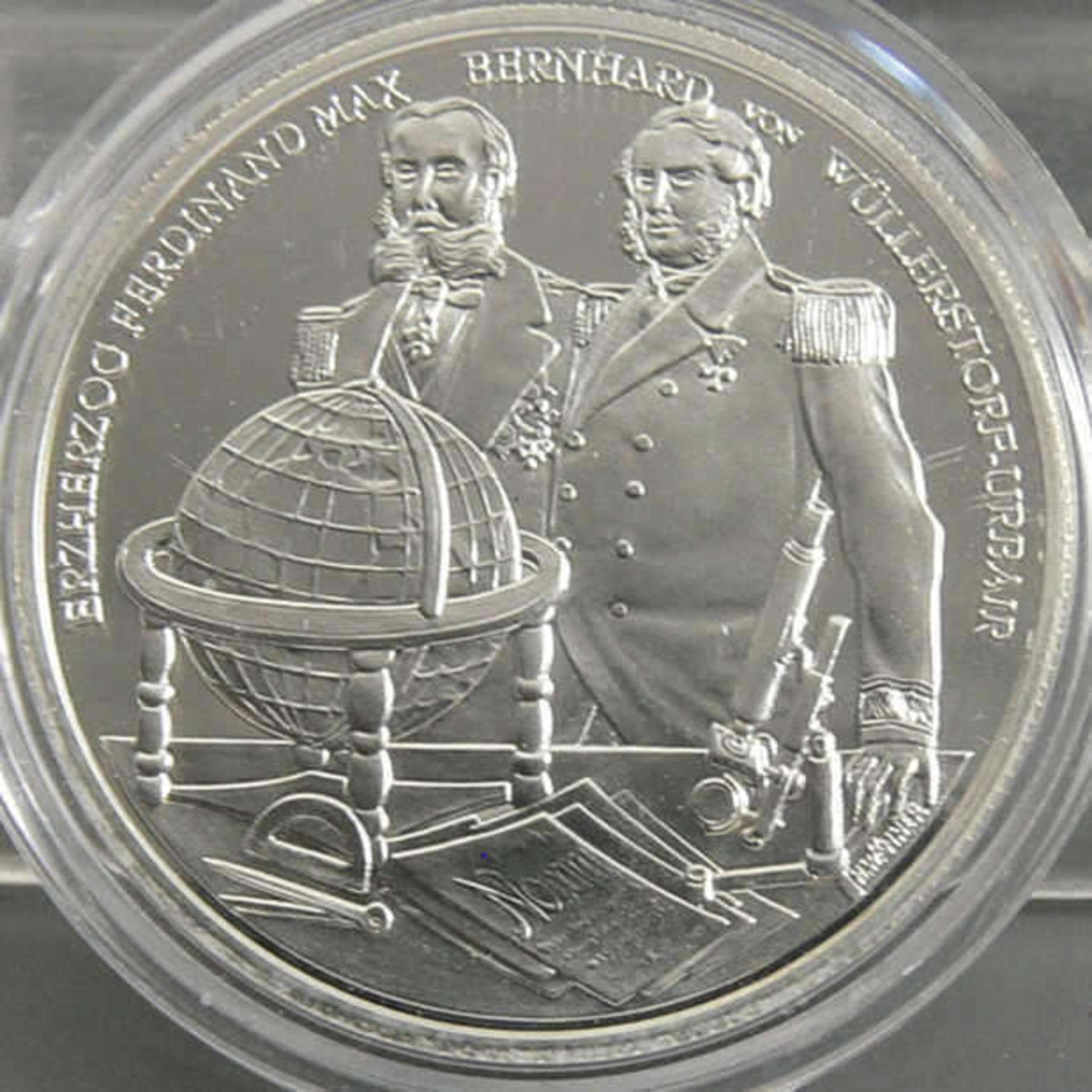 Österreich 2004, 20 Euro - Silbermünze "SMS Novara". Silber 900. Gewicht: 18 g, Durchmesser: 34 - Image 2 of 2