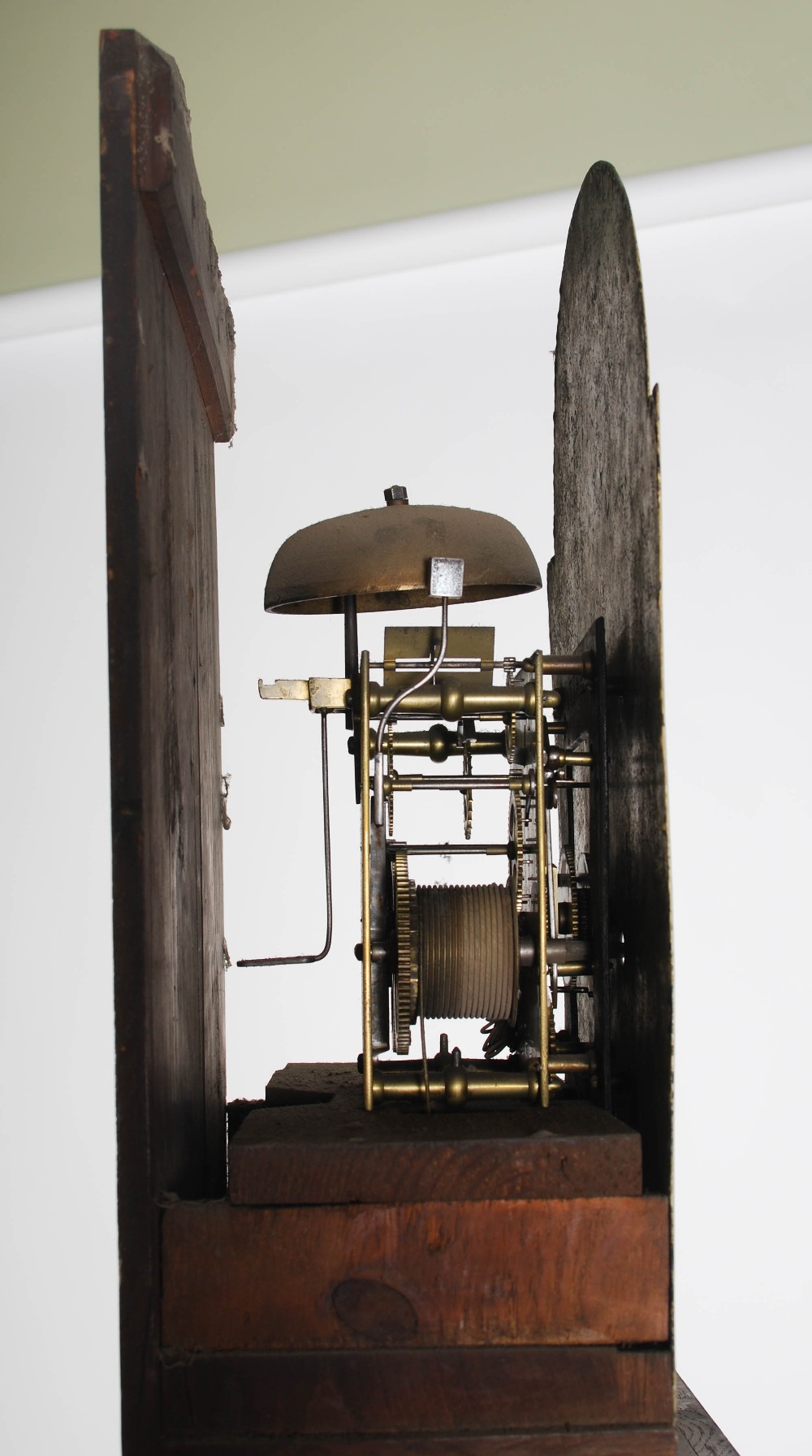 A 19th century mahogany longcase clock, JAS. ROBERTSON, POMARIUM, Perth, the enamelled dial with - Image 8 of 9