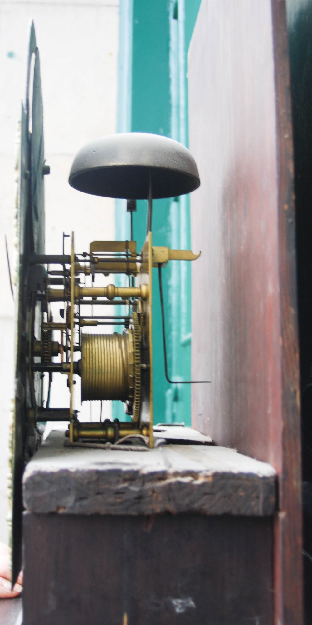 A George III mahogany longcase clock, Wilkinson, WIGTON, the brass dial with silvered chapter ring - Image 3 of 10