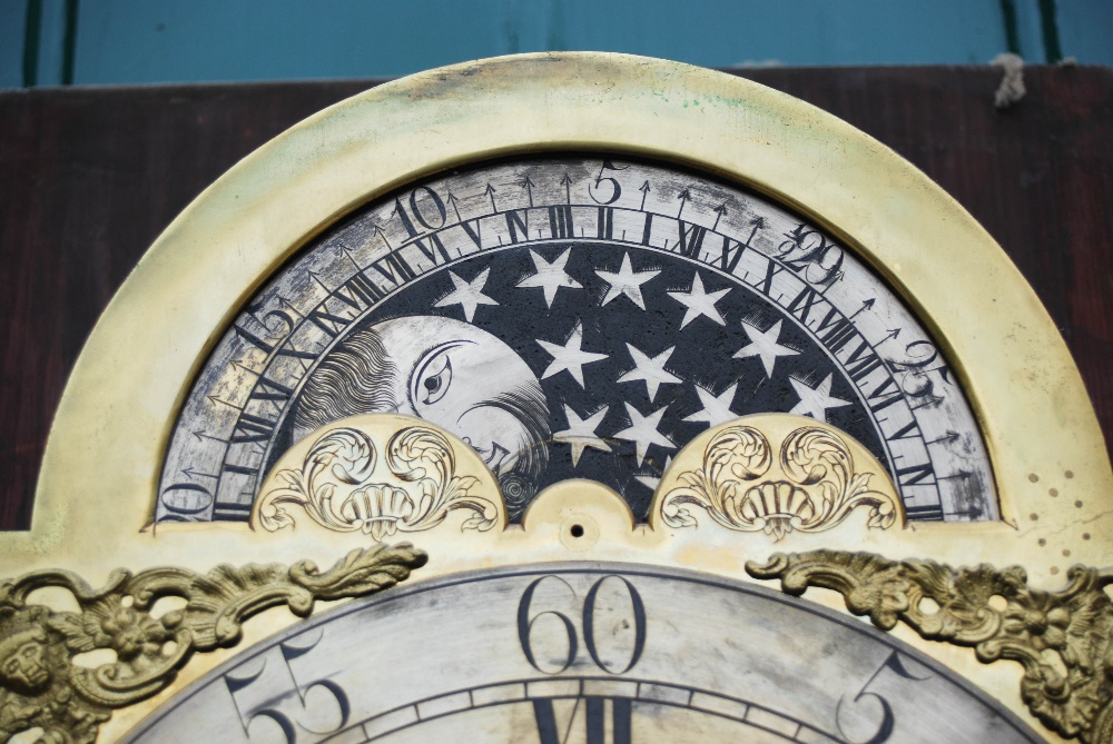 A George III mahogany longcase clock, Wilkinson, WIGTON, the brass dial with silvered chapter ring - Image 9 of 10