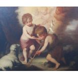 17th/ 18th century Italian School Putti and lamb oil on canvas 102cm x 123.5cm