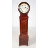 A 19th century mahogany drum head longcase clock, ALEXR. BLACK, KIRKCALDY, the 12½" enamel dial with