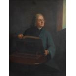 J.B. Williamson (19th century English School) Three quarter length portrait of a Gentleman reading