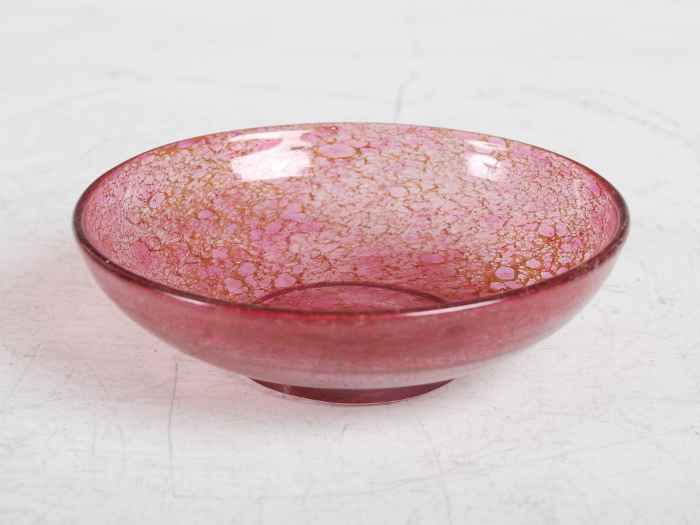 Three Monart bowls, two shape Y and one shape O, comprising; a mottled red shape Y, 12.5cm diameter, - Image 10 of 13