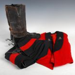 A collection of early 20th century Royal Artillery uniform, to include; Dress uniform, Officers