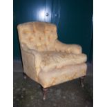 WITHDRAWN - A late 19th century walnut armchair, Howard & Sons, Ltd, London