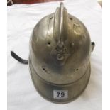 Early French fireman's helmet