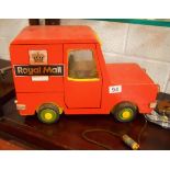 Wooden 'Postman Pat' Royal Mail van