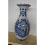 Delft tulip shaped vase